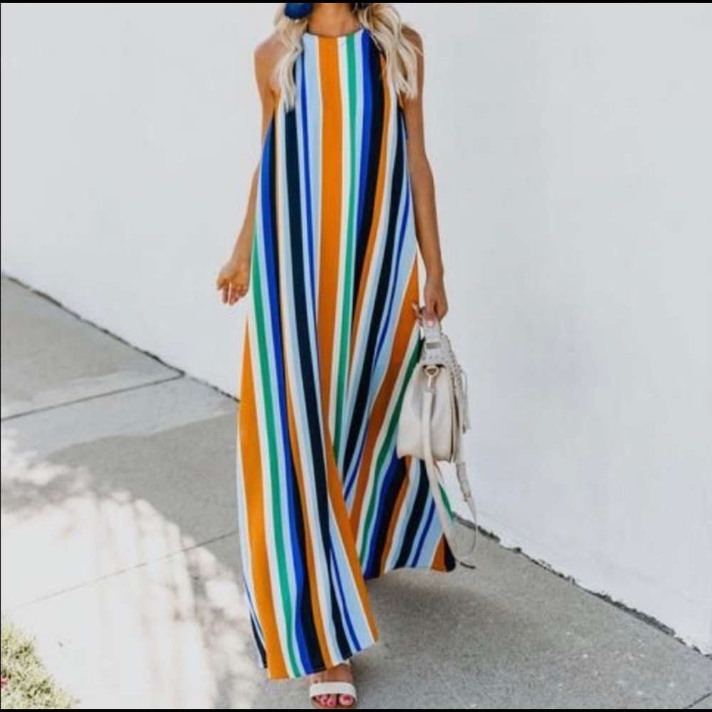 Vici Morning Sunrise halter maxi size M